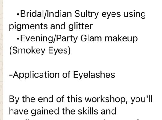 Self Grooming Makeup Workshop