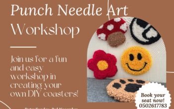 Punch needle embroidery