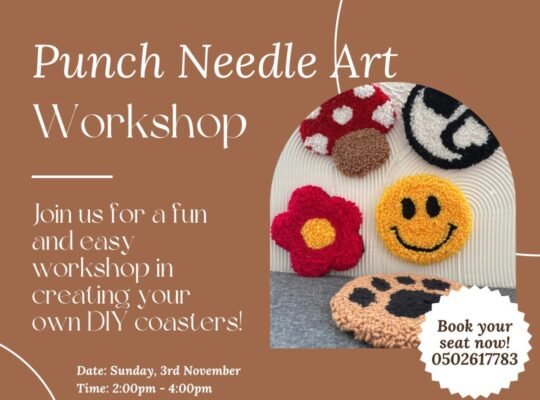 Punch needle embroidery